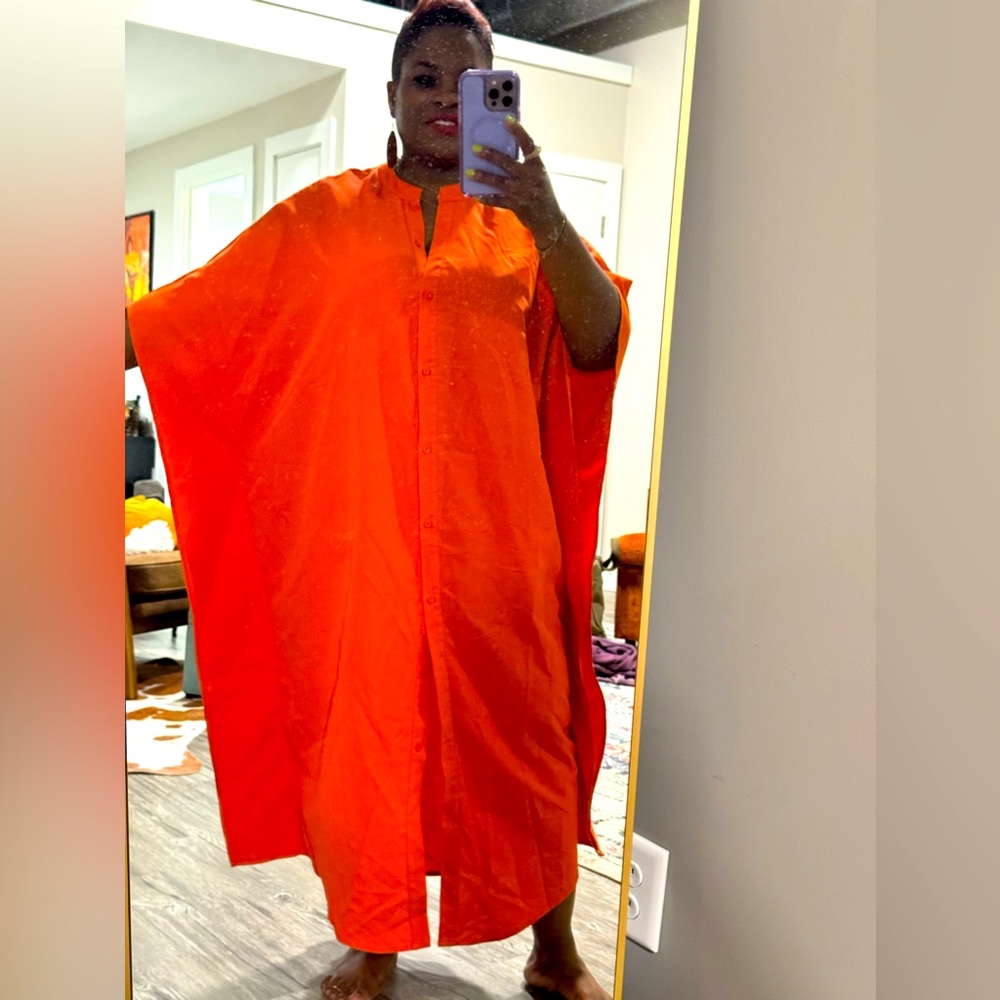 Orange Kimono Dress